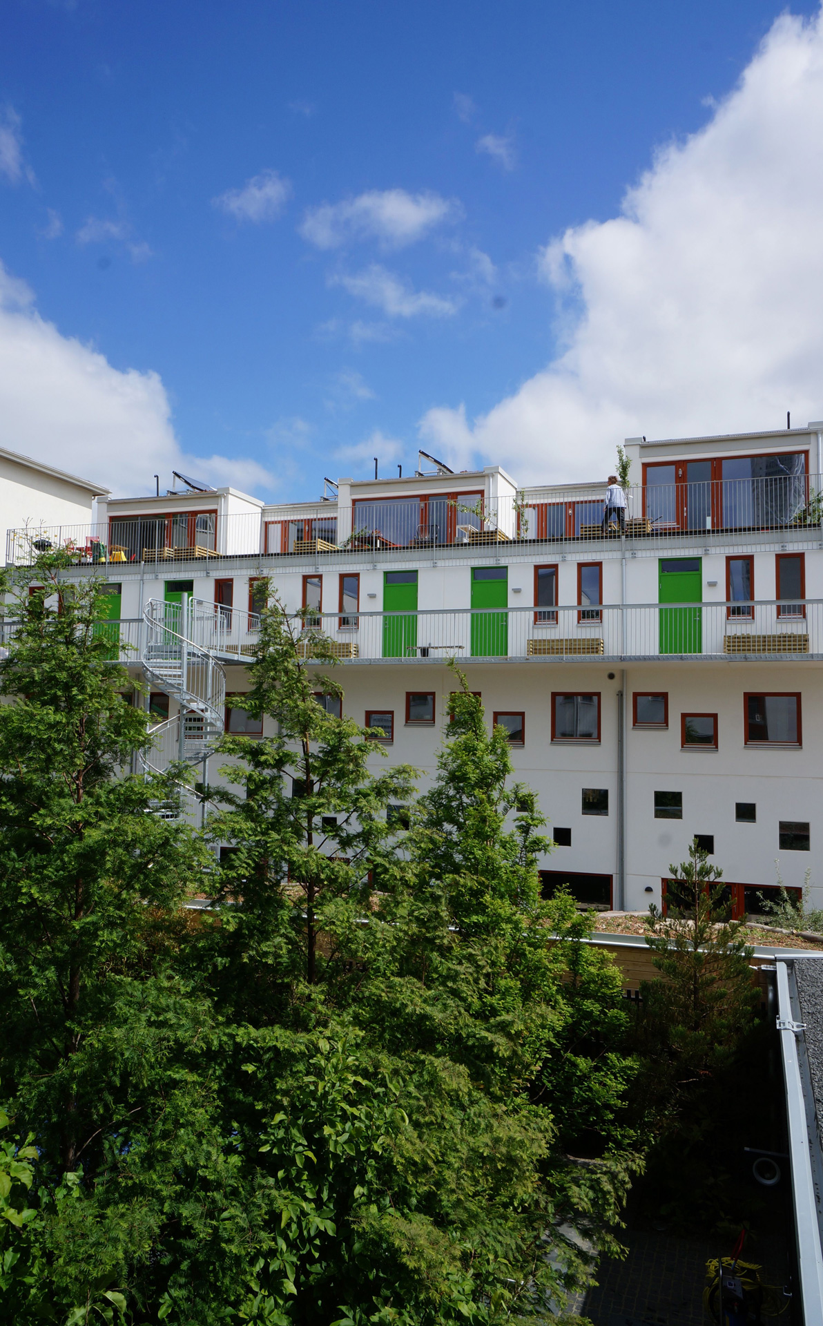 Fasad mot innergården
